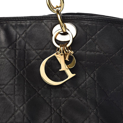 Christian Dior Lambskin Cannage Large Dior Soft Shopping Tote Black 12 of 12