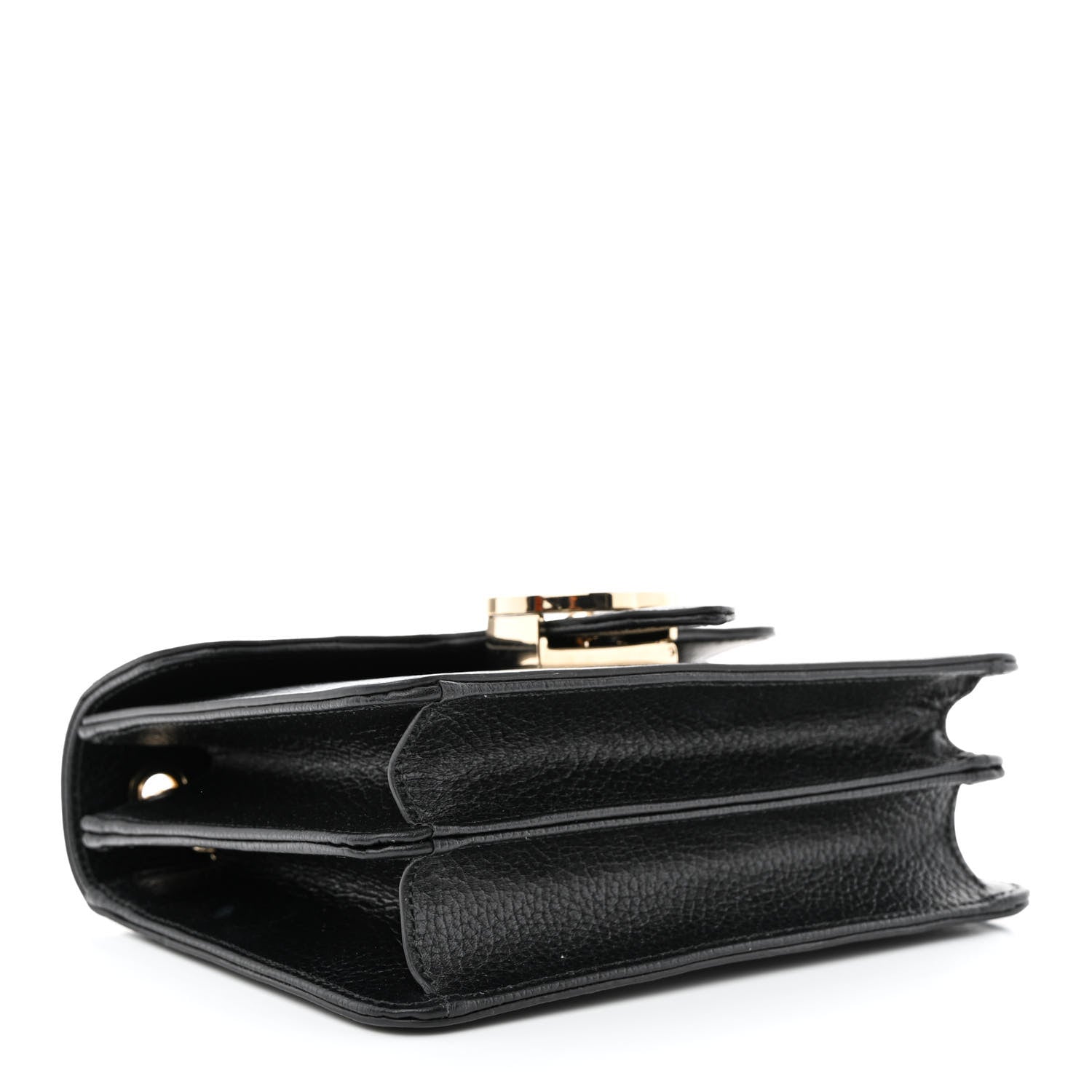 Gucci Dollar Calfskin Small Interlocking G Shoulder Bag Black 4 of 11