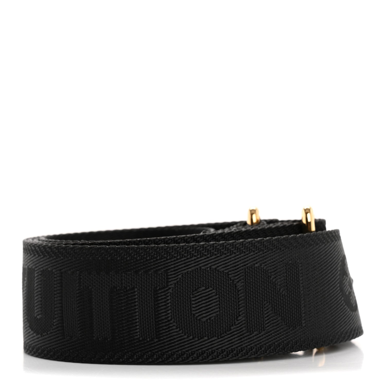 Louis Vuitton Nylon Calfskin Bubblegram Wallet Strap Black 2 of 4