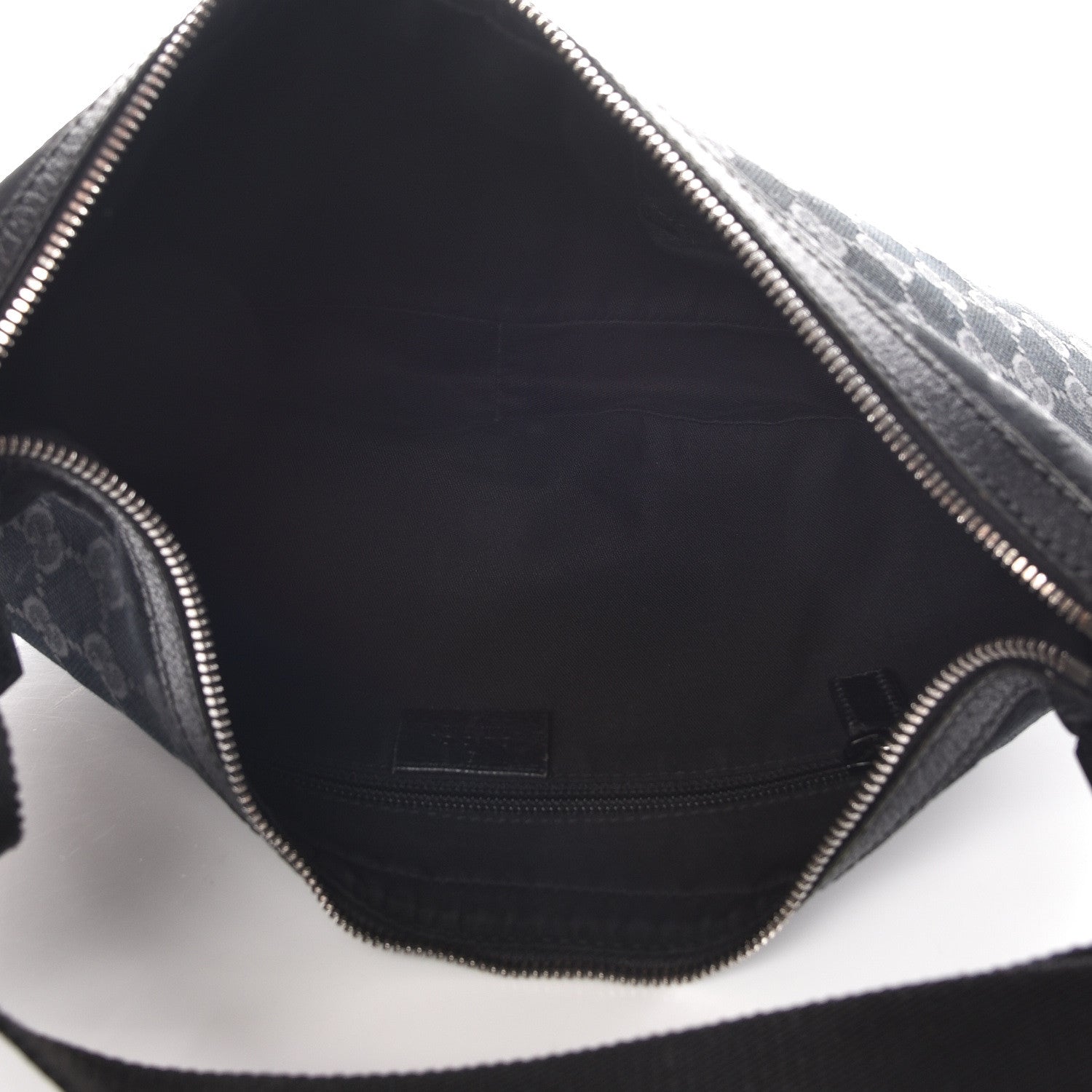 Gucci Monogram Medium Half Moon Hobo Black 7 of 14