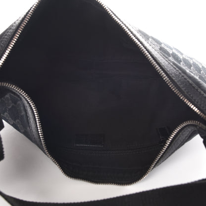 Gucci Monogram Medium Half Moon Hobo Black 7 of 14
