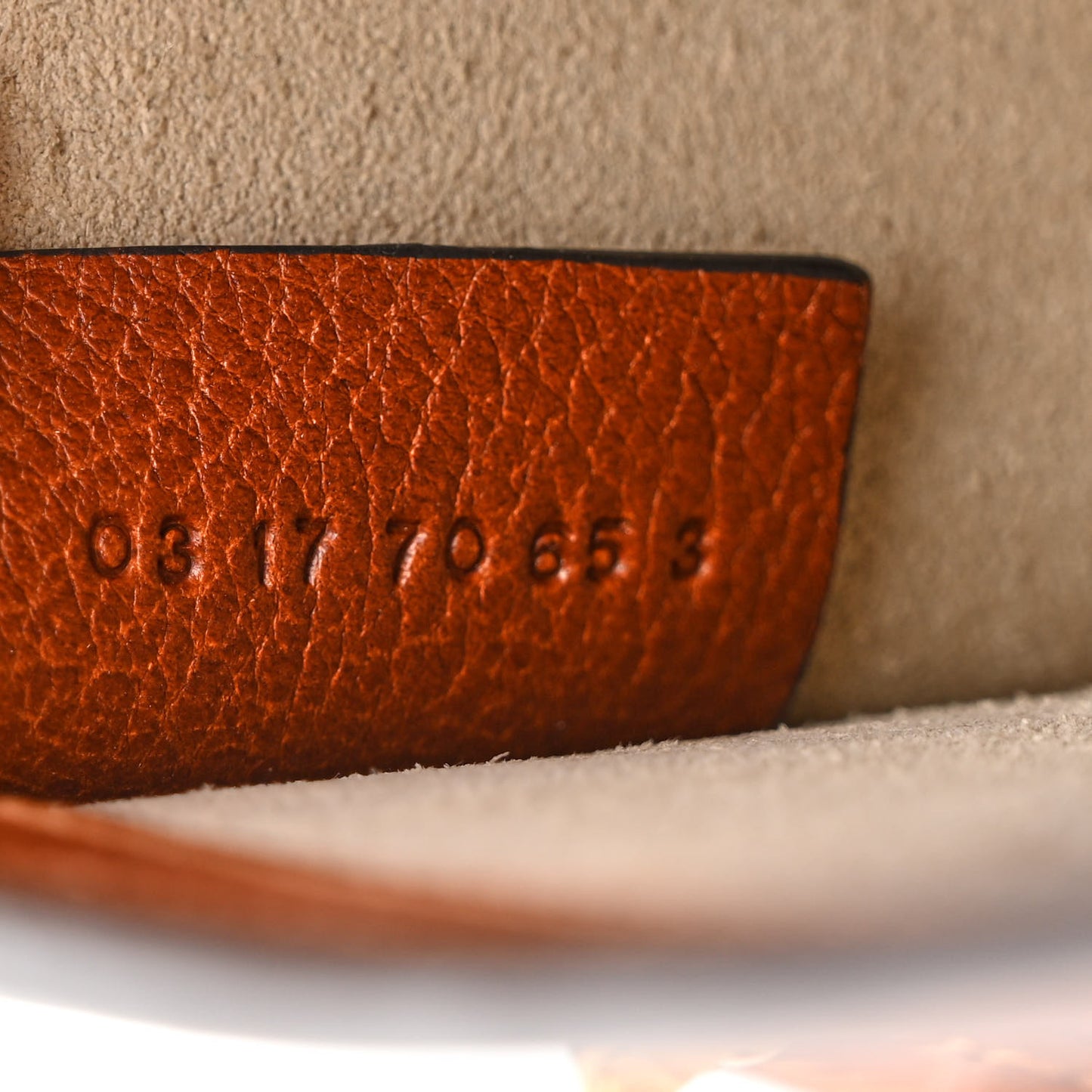 Calfskin Suede Small Nile Bracelet Bag Caramel