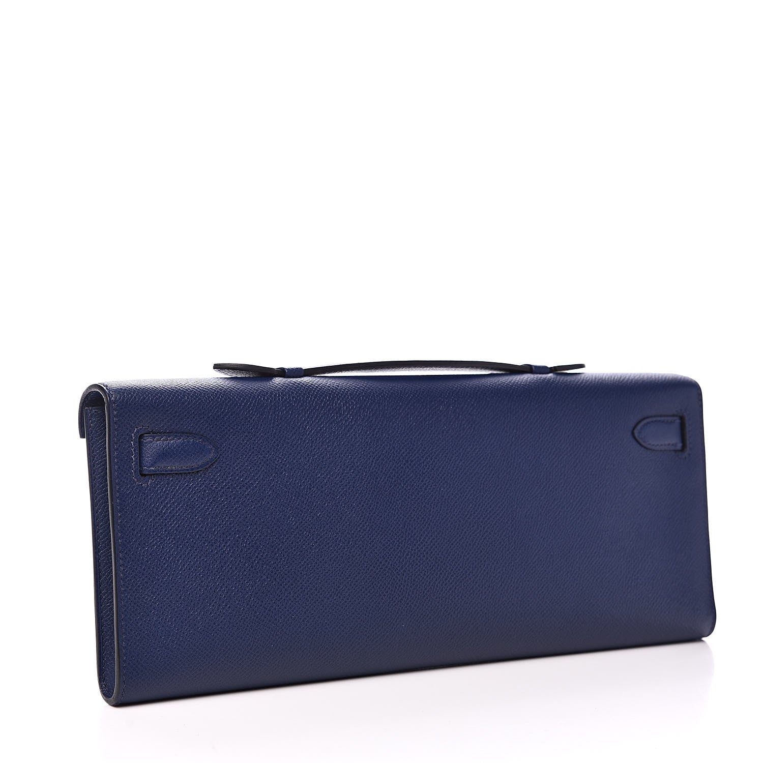 Hermes Epsom Kelly Cut Clutch Pochette Bleu Saphir 3 of 10