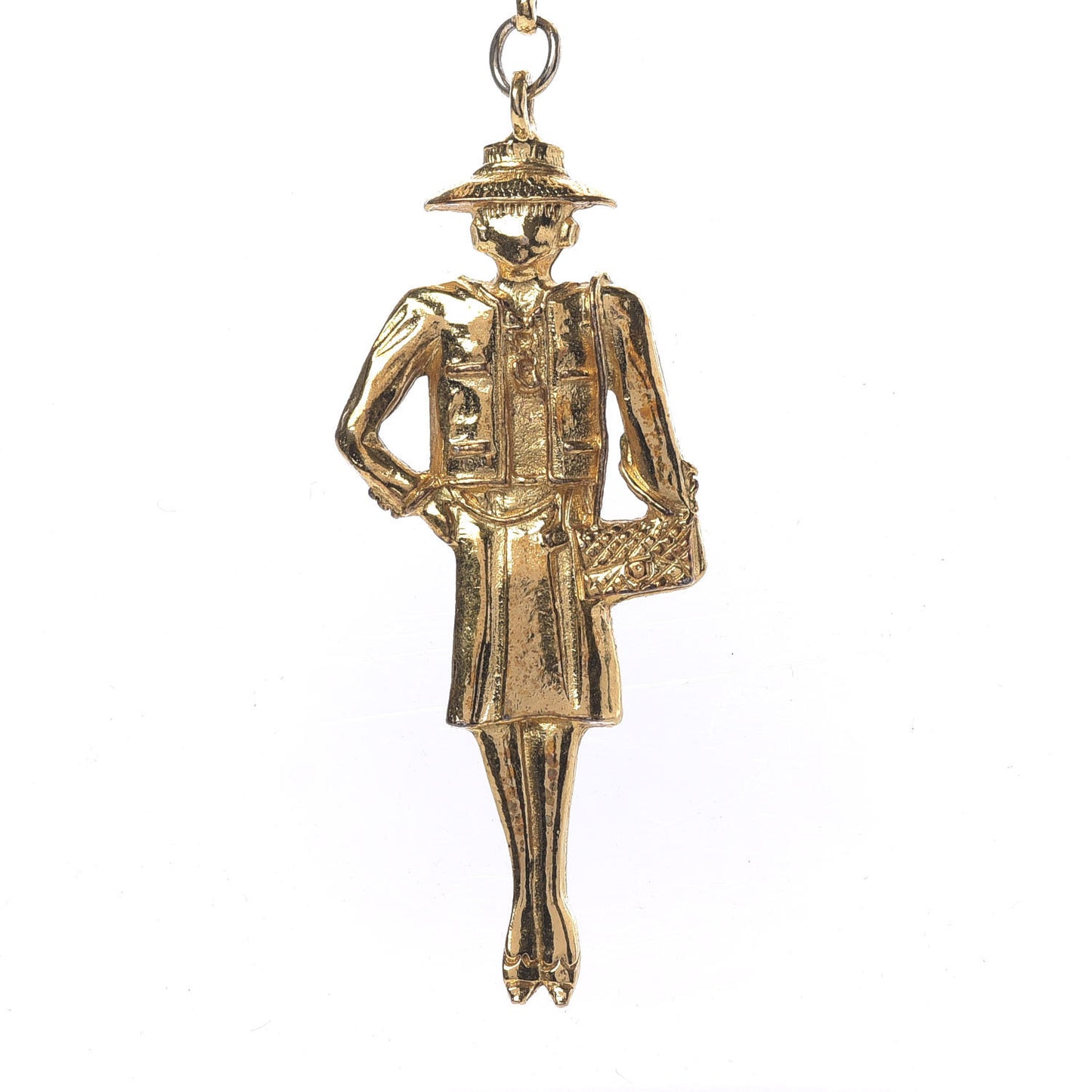 Coco Quilted Charms Short Necklace Gold