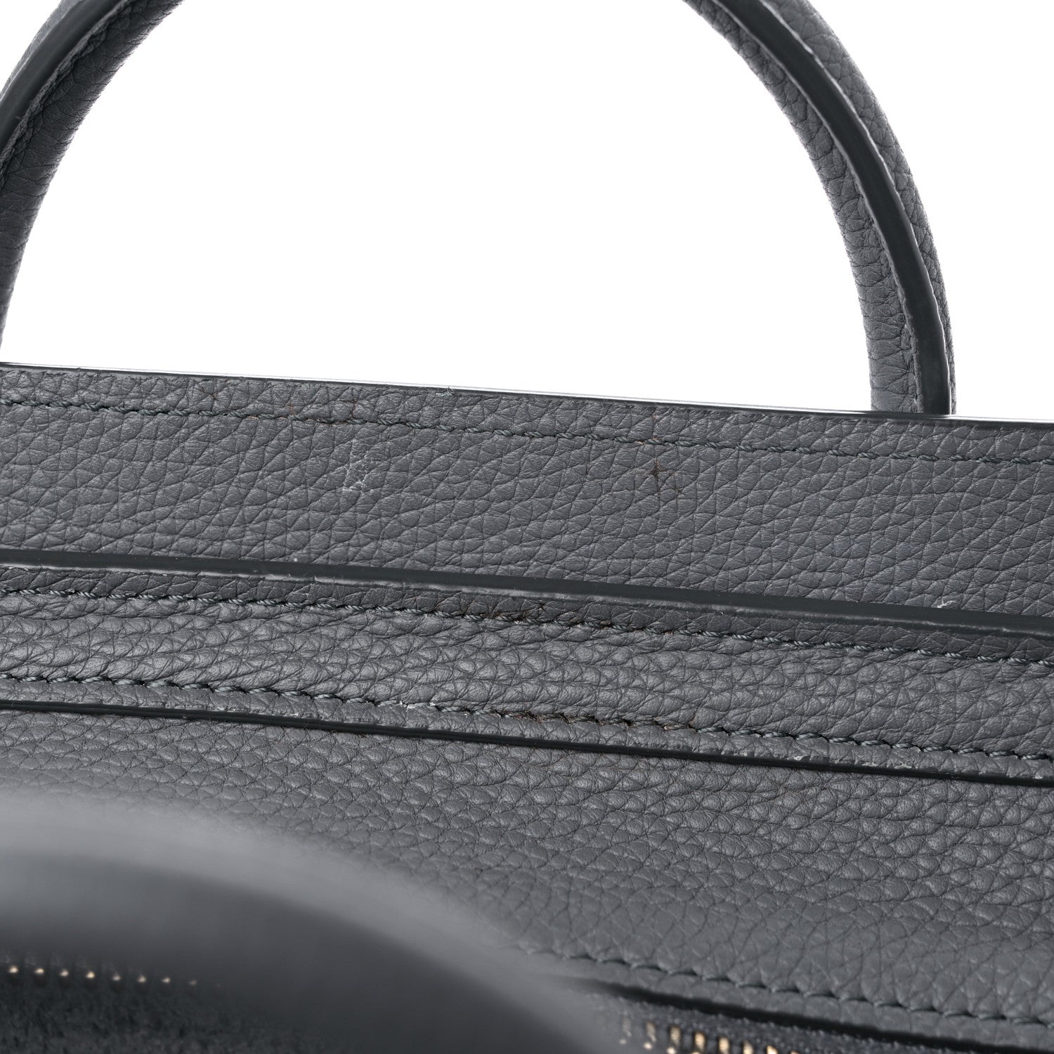 Celine Baby Drummed Calfskin Nano Luggage Kohl 12 of 13