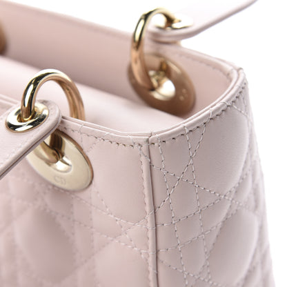 Christian Dior Lambskin Cannage Small Lucky Badges My Lady Dior Pink 10 of 14