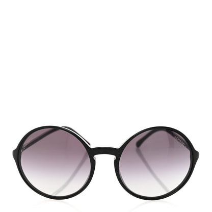 Chanel CC Round Spring Sunglasses 5279-A Black 2 of 8