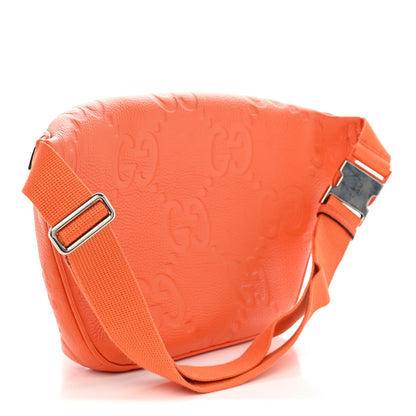 Gucci Piuma Calfskin Jumbo GG Embossed Pocket Belt Bag Good Orange 3 of 10