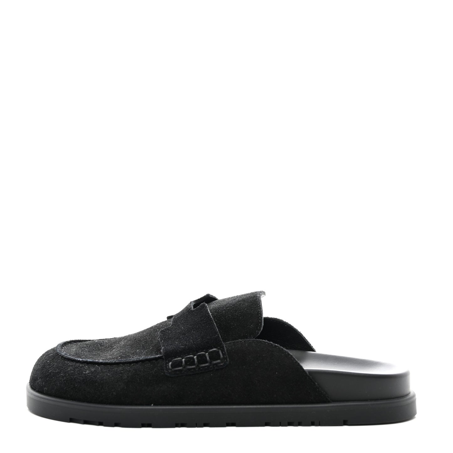 Suede Calfskin Go Mules 38 Black