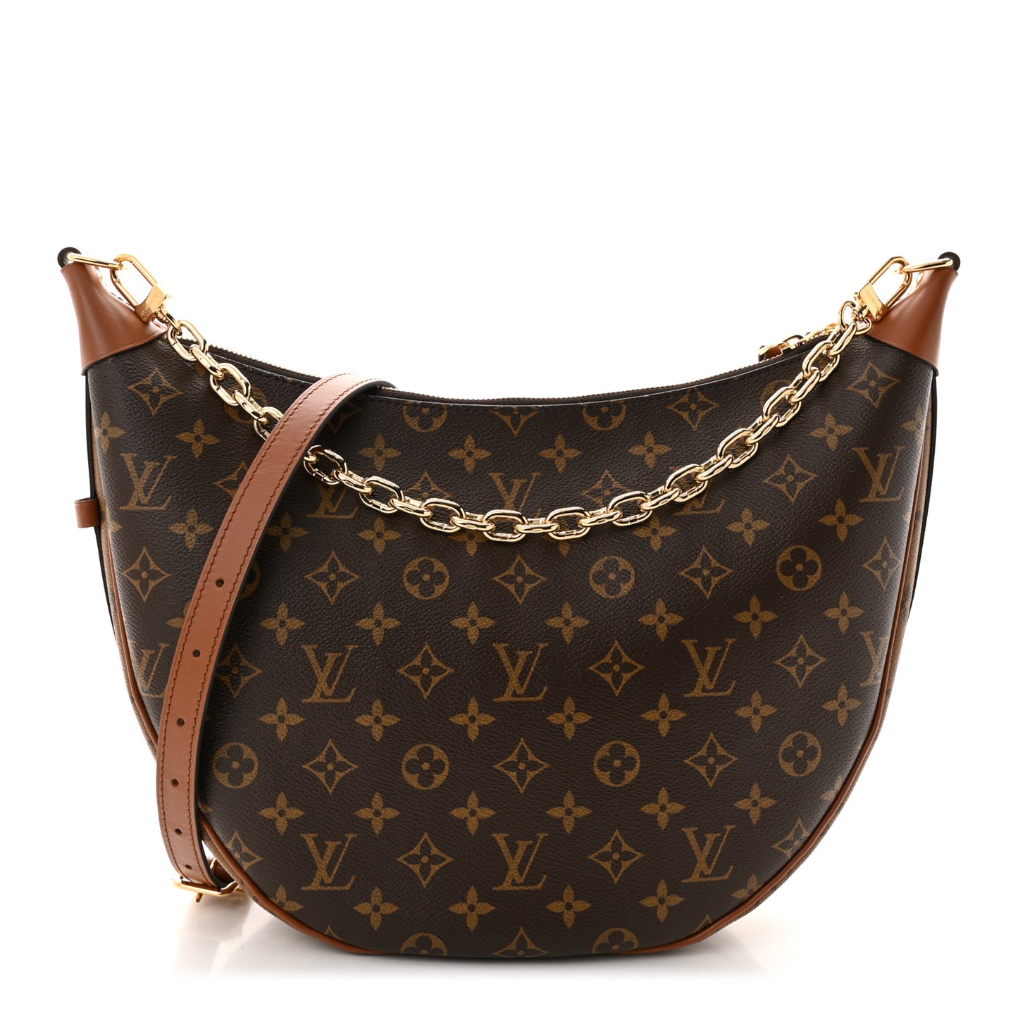 Reverse Monogram Loop Hobo
