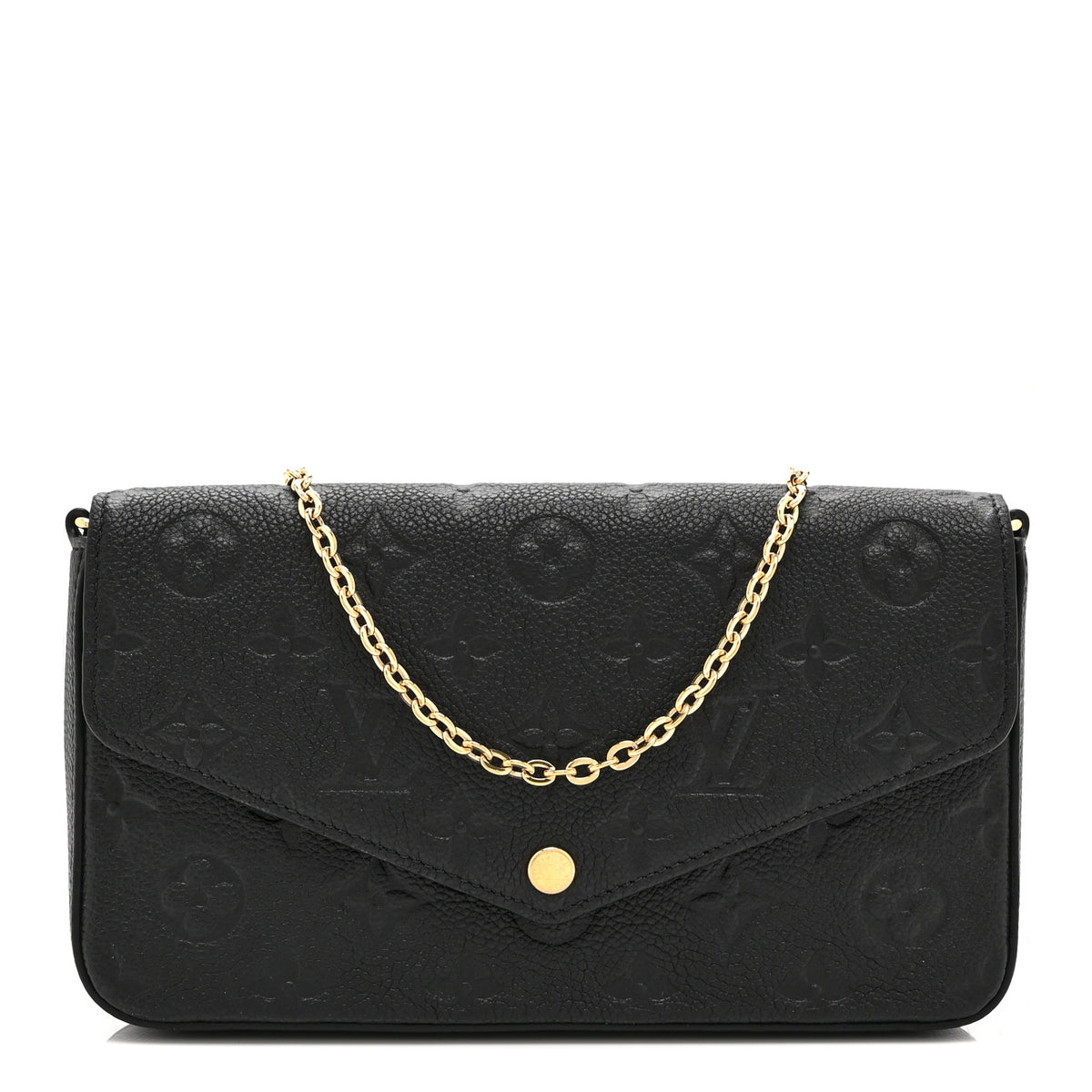 Louis Vuitton Empreinte Pochette Felicie Chain Wallet Black 1 of 10