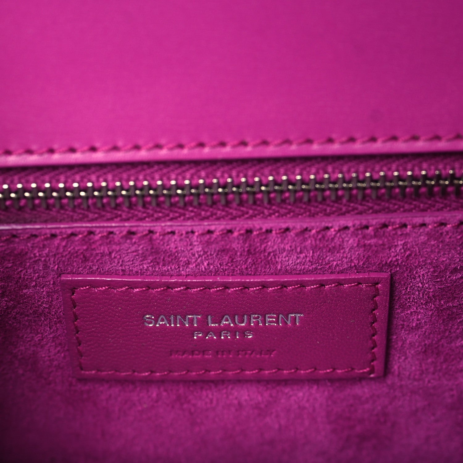 Saint Laurent Smooth Calfskin Le Carre Shoulder Bag Purple 7 of 15