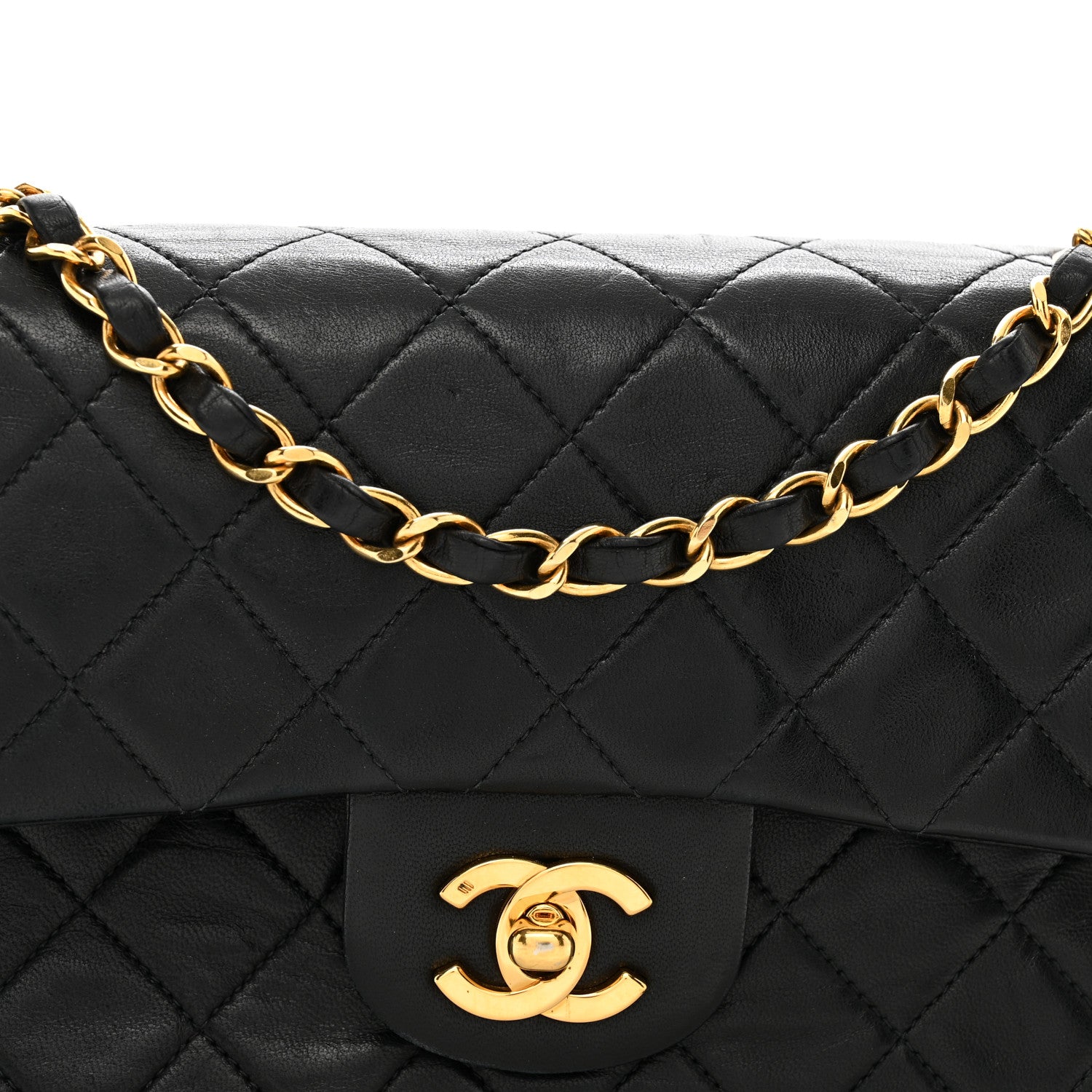 Chanel Lambskin Quilted Small Double Flap Black 5 of 15