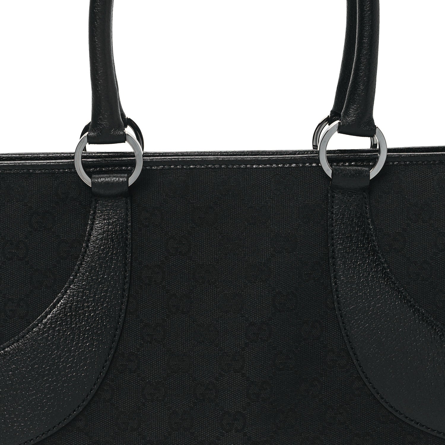 Gucci Monogram Shoulder Bag Black 8 of 11