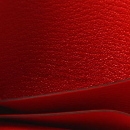 Hermes Chevre Mysore Roulis Slim Wallet Rouge De Coeur 7 of 8