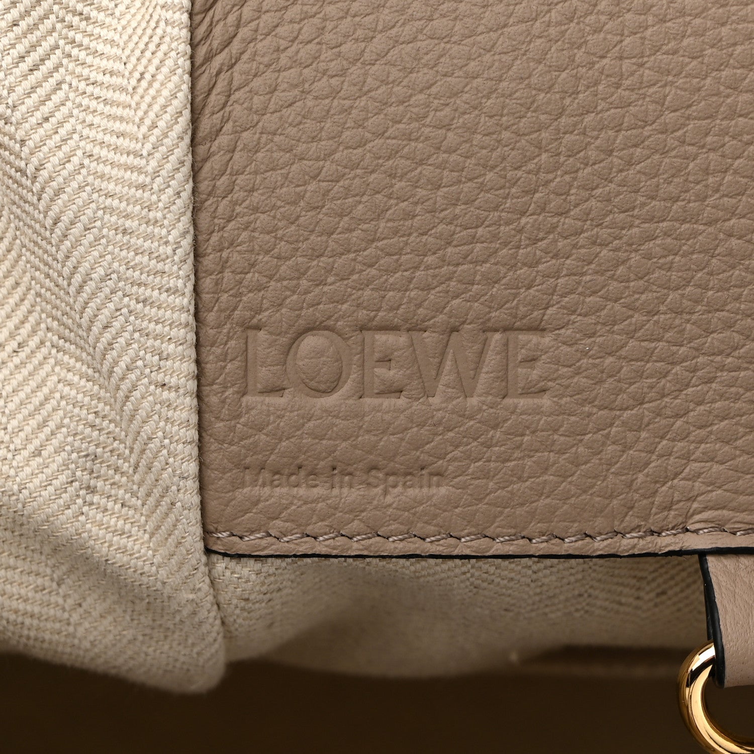 Loewe Calfskin Mini Hammock Shoulder Bag Sand Mink 6 of 11