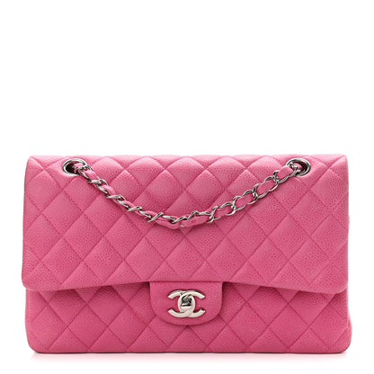 Chanel Iridescent Caviar Quilted Medium Double Flap Pink 1 of 10