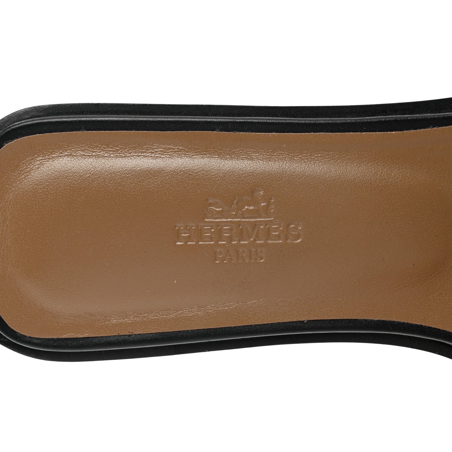 Box Calfskin Oran Sandals 37.5 Black
