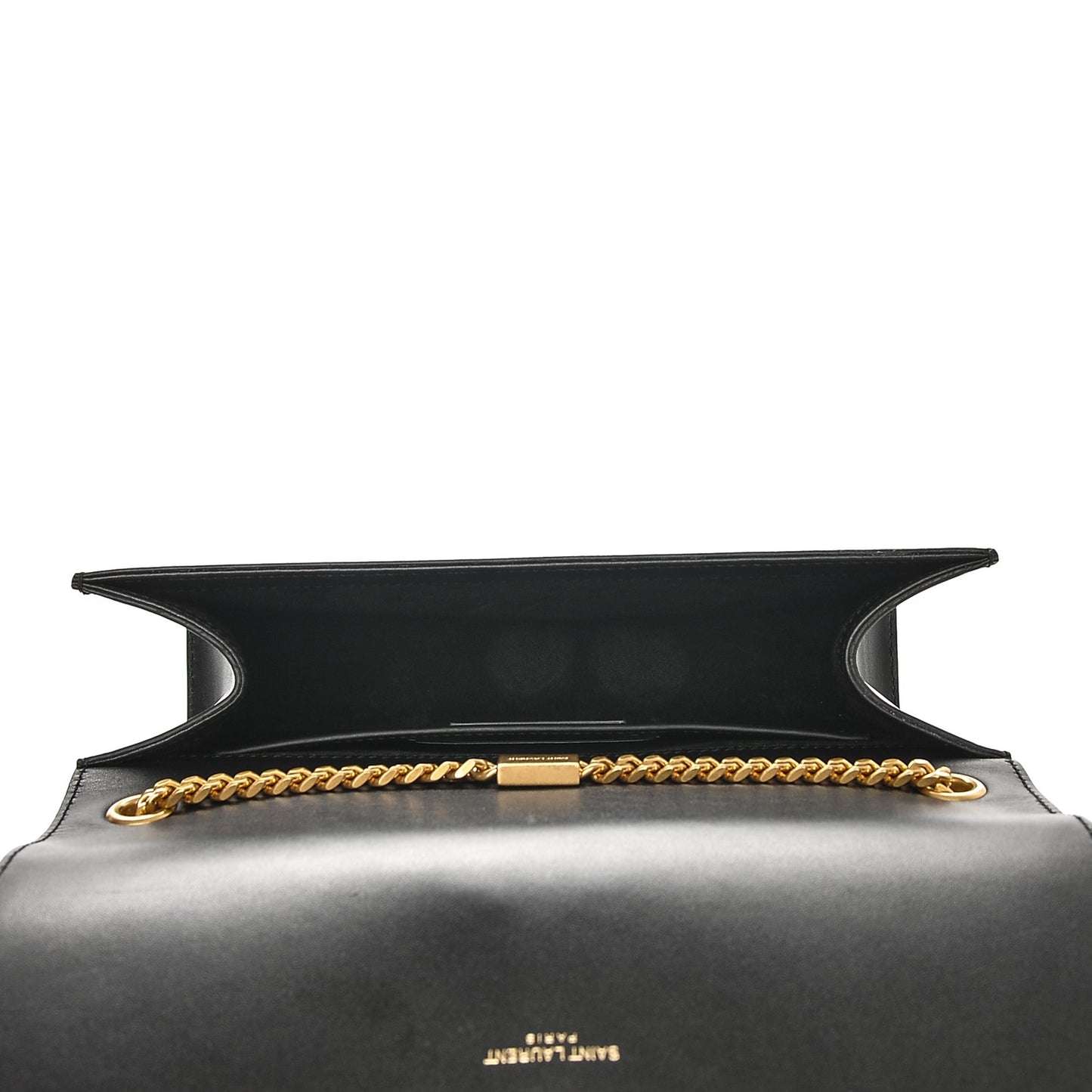 Smooth Calfskin Medium Classic Monogram Kate Tassel Satchel Black