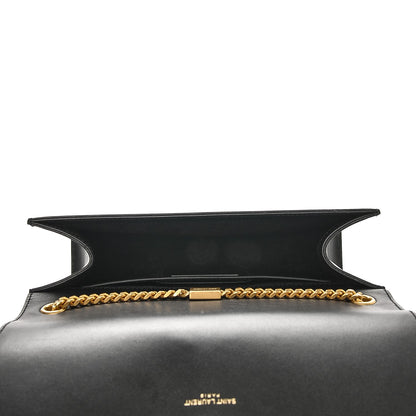 Saint Laurent Smooth Calfskin Medium Classic Monogram Kate Tassel Satchel Black 5 of 8
