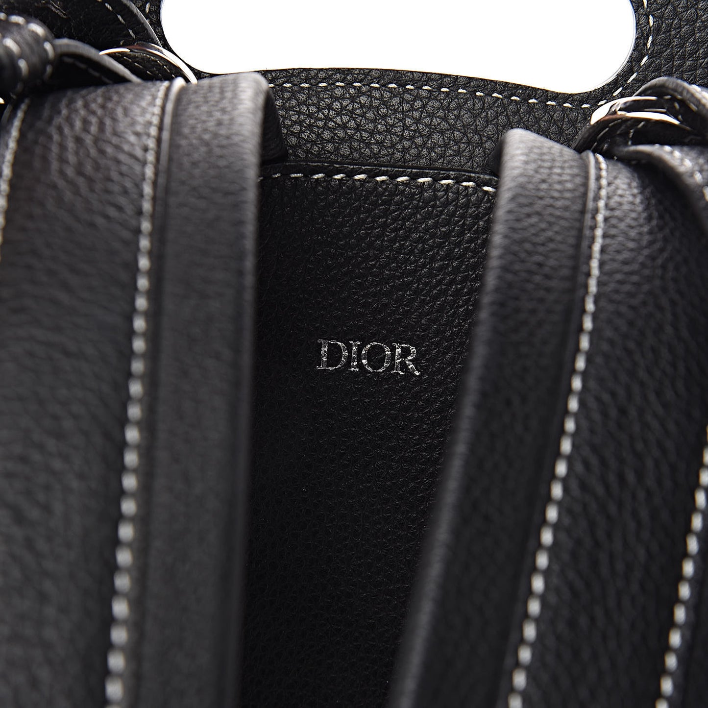 Calfskin Saddle Backpack Black