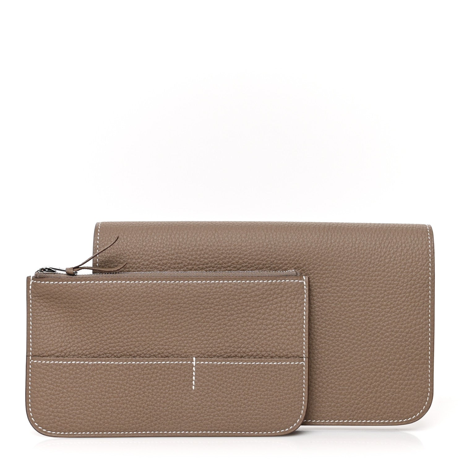 Hermes Togo Dogon Duo Wallet Etoupe 2 of 11