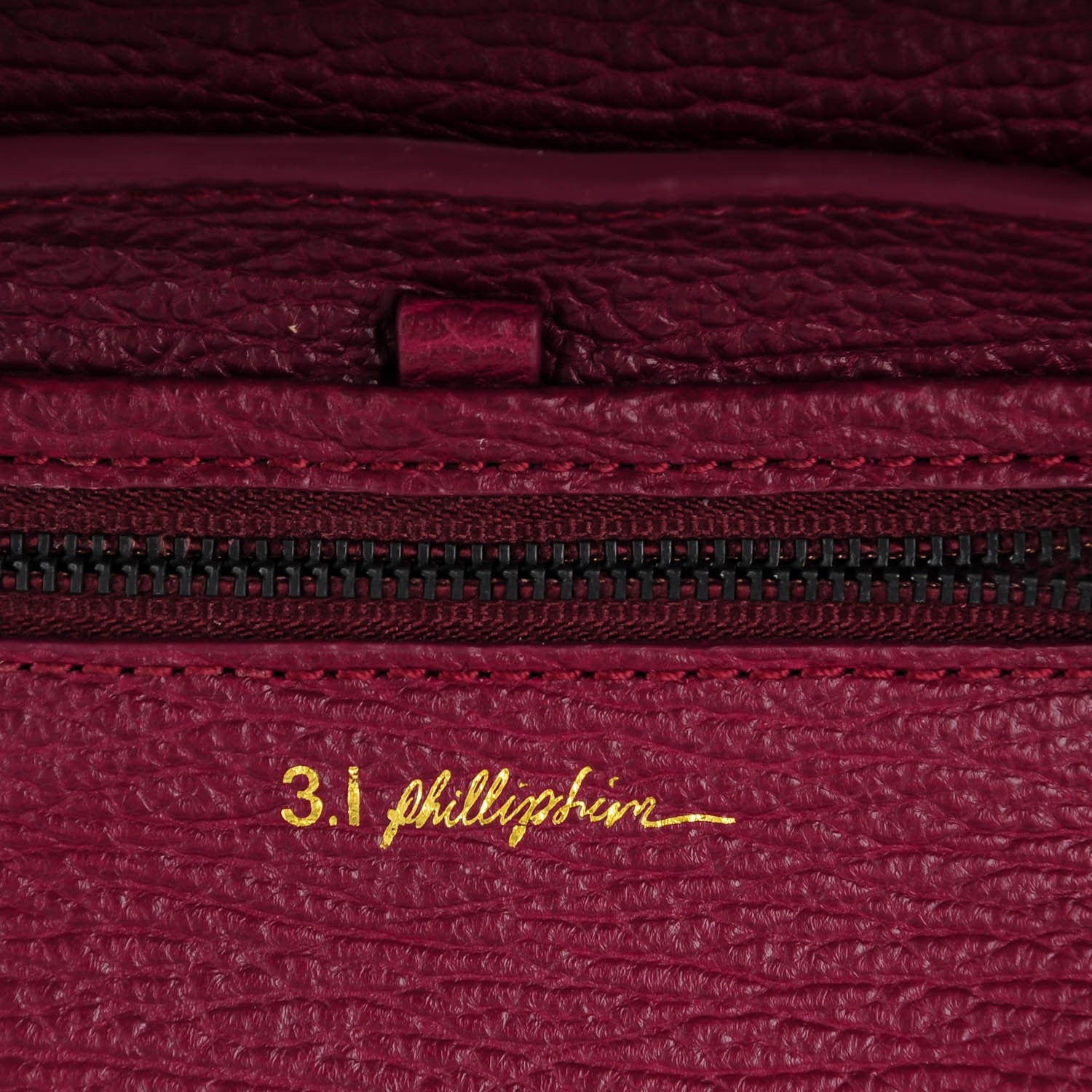 3.1 Phillip Lim 3.1 Textured Calfskin Mini Pashli Satchel Oxblood 6 of 7
