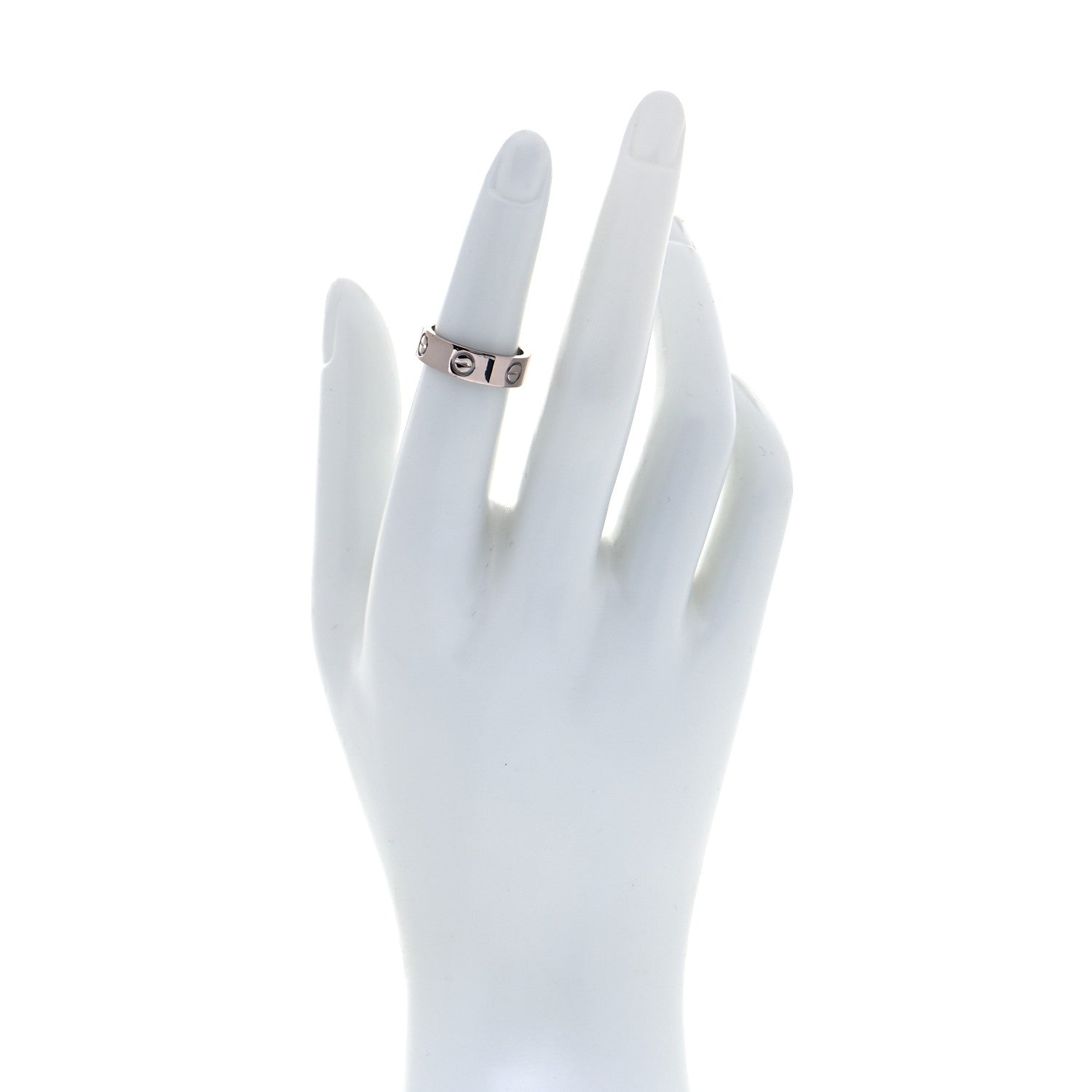 Cartier 18K White Gold 5.5mm LOVE Ring 50 5.25 2 of 4