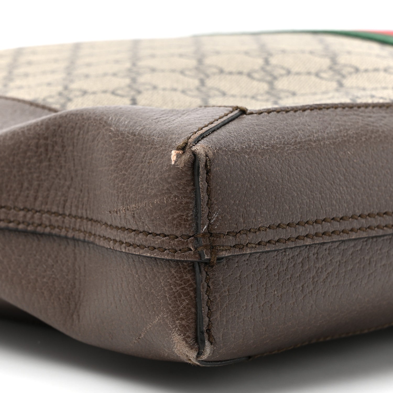 Gucci GG Supreme Monogram Web Large Ophidia Vertical Shopping Tote Brown 10 of 20