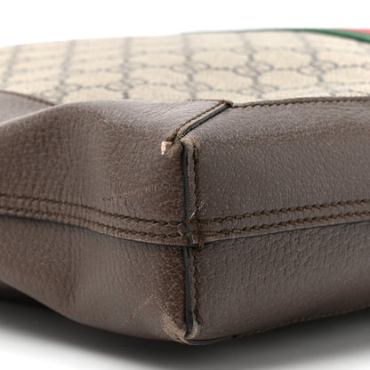 Gucci GG Supreme Monogram Web Large Ophidia Vertical Shopping Tote Brown 10 of 20