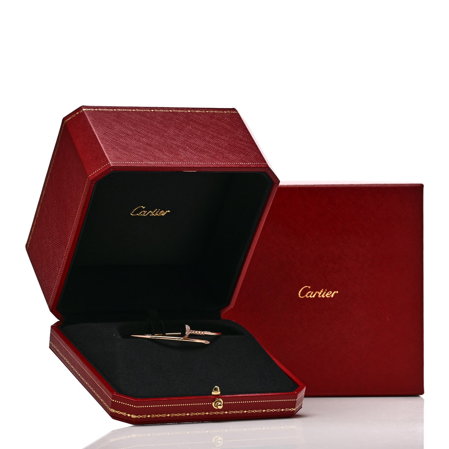 Cartier 18K Pink Gold Diamond Small Juste Un Clou Bracelet 16 4 of 4