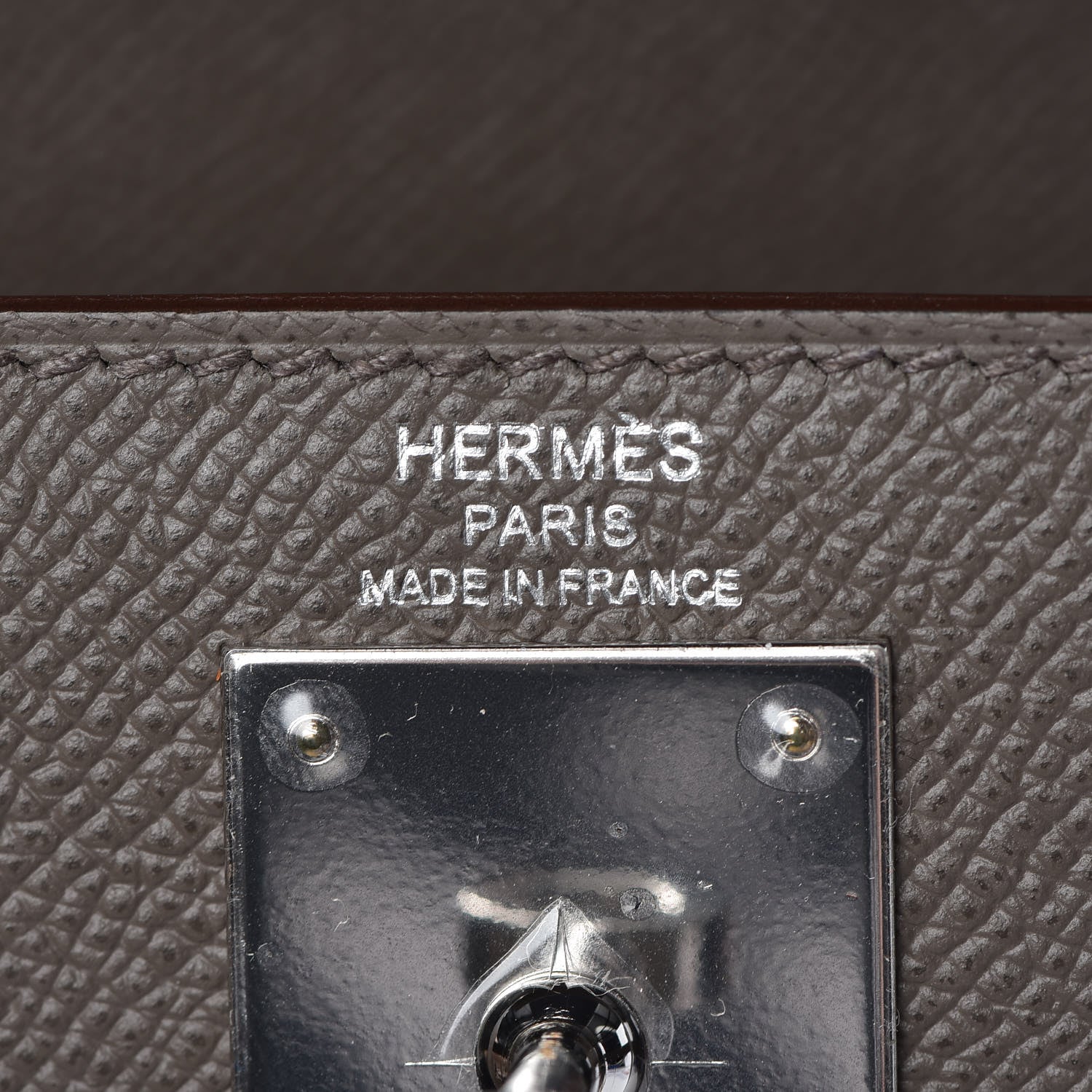 Hermes Epsom Kelly Sellier 28 Etain 11 of 37