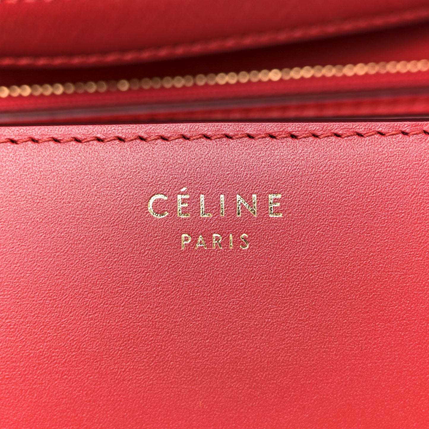 Box Calfskin Medium Classic Box Flap Bag Red