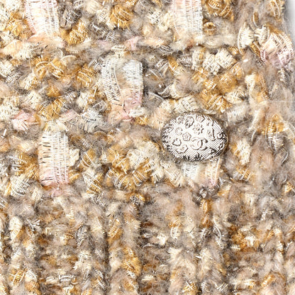 Chanel Viscose Scarf Beige Gold 4 of 5