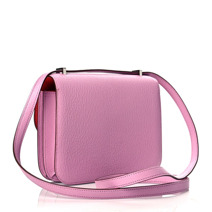 Hermes Chevre Mysore Verso Constance 18 Mauve Sylvestre Rouge Exotique 3 of 11
