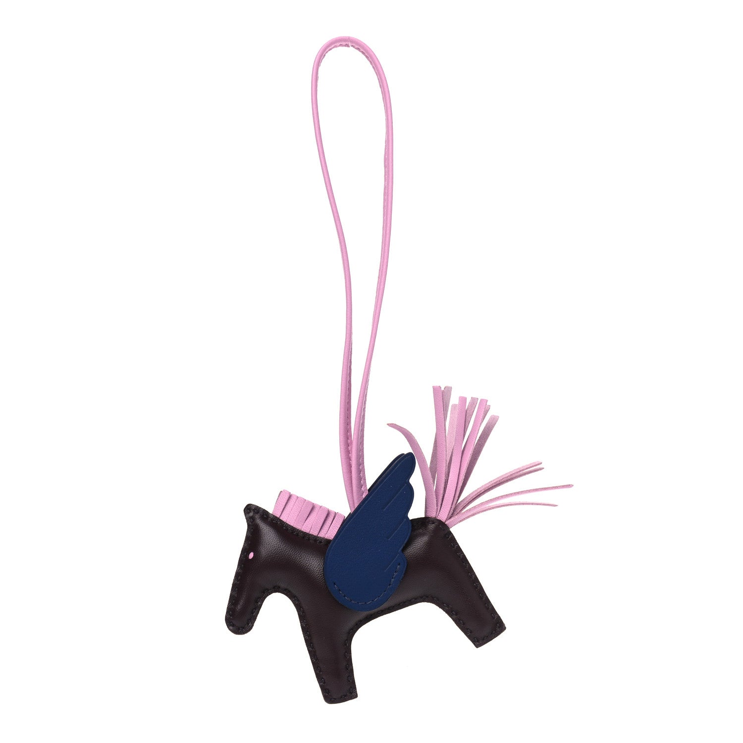 Hermes Milo Lambskin Grigri Rodeo Pegase Horse Bag Charm PM Rouge Sellier Mauve Sylvestre Bleu Saphir 1 of 4
