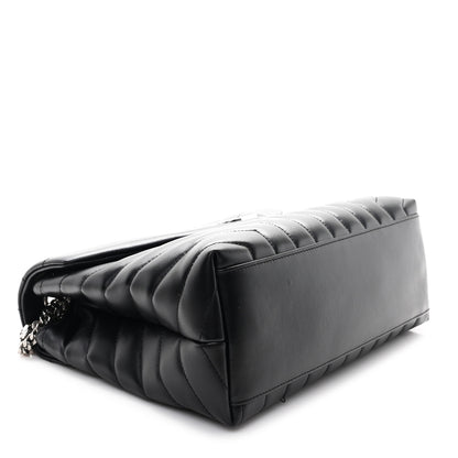 Saint Laurent Calfskin Y Quilted Monogram Medium Loulou Chain Satchel Black 4 of 11