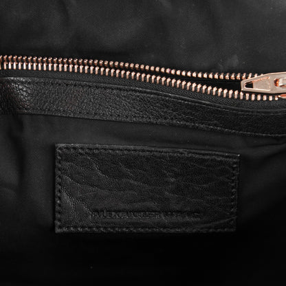Alexander Wang Pebbled Lambskin Rockie Black Rose Gold Hardware 6 of 18