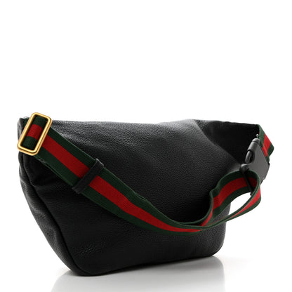 Gucci Grained Calfskin Logo Belt Bag Black 2 of 10