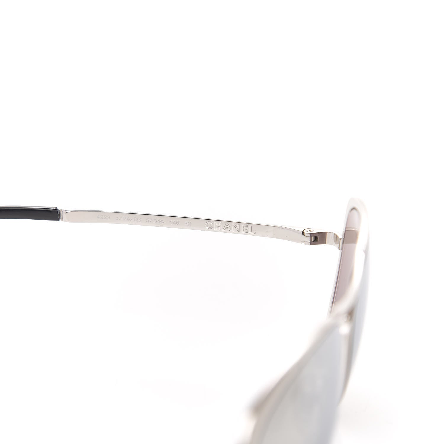 Chanel Mirrored Pilot Summer Sunglasses 4223 Silver 5 of 7