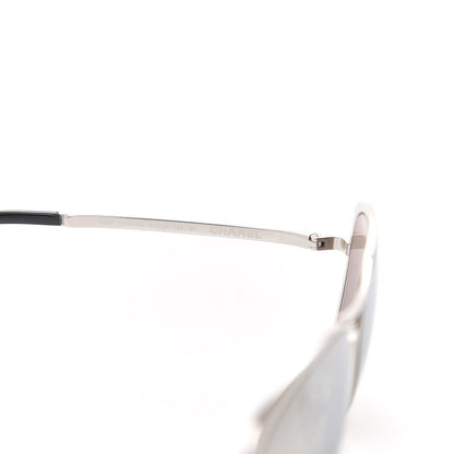 Chanel Mirrored Pilot Summer Sunglasses 4223 Silver 5 of 7
