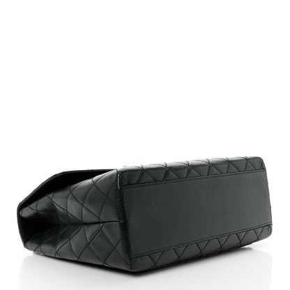 Chanel Caviar Quilted Jumbo Kelly Flap Black 4 of 13