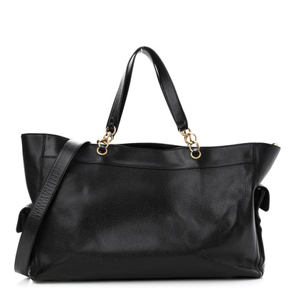 Chanel Caviar Weekender Black 1 of 8