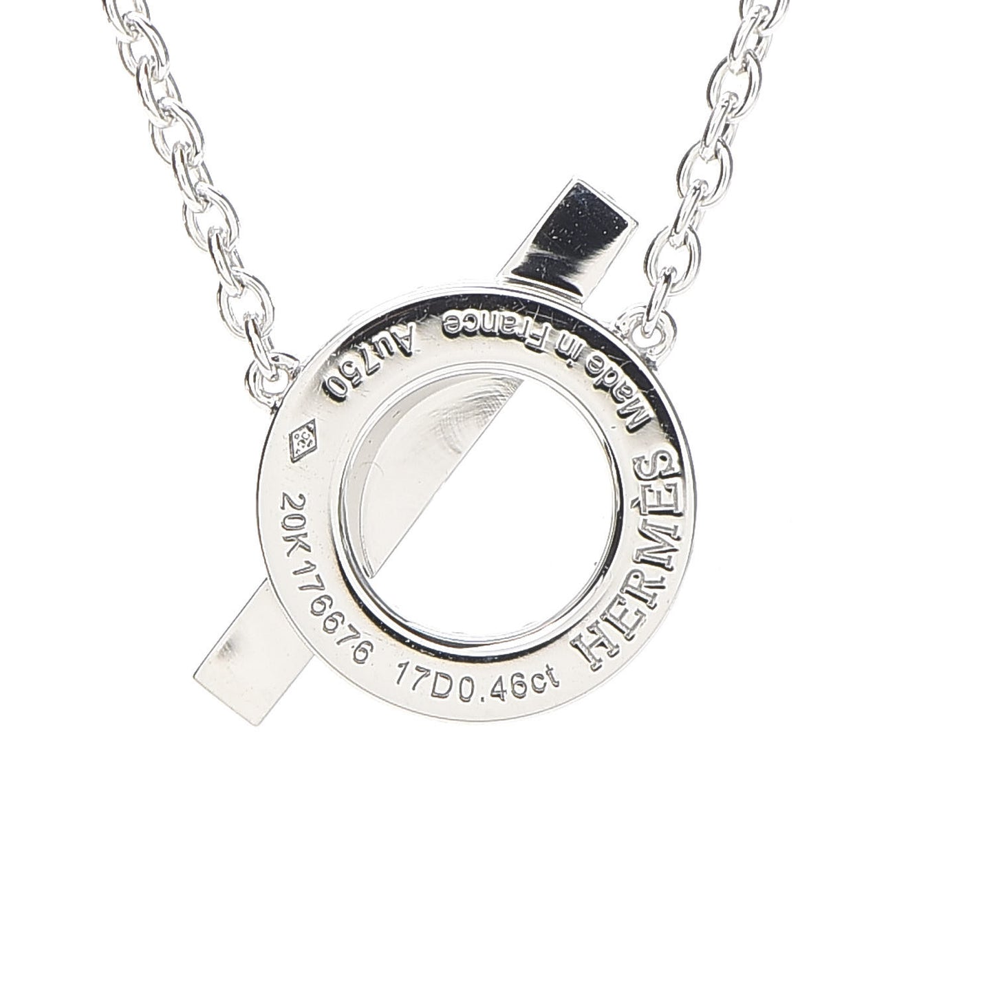 18K White Gold Diamond Finesse Pendant Necklace