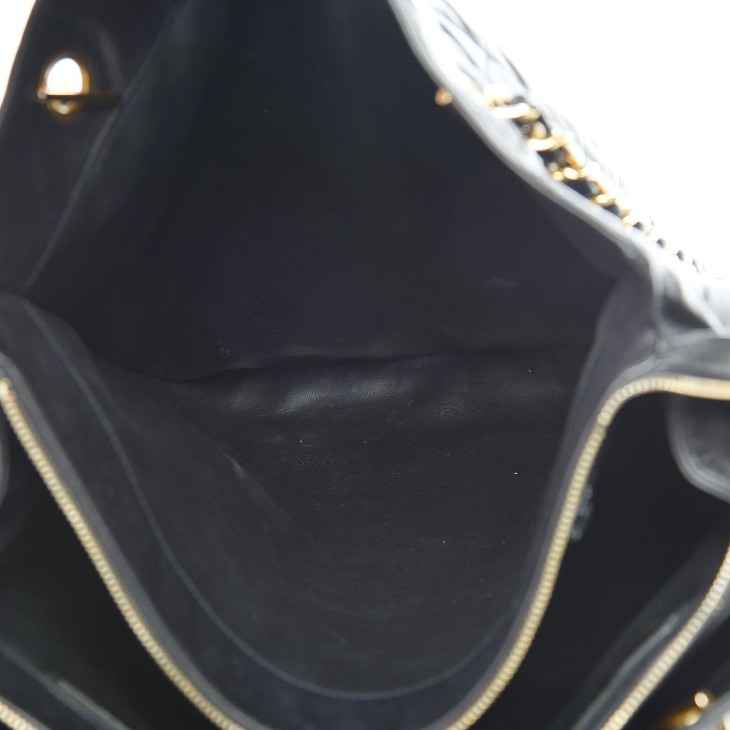Lambskin Quilted Shoulder Bag Black