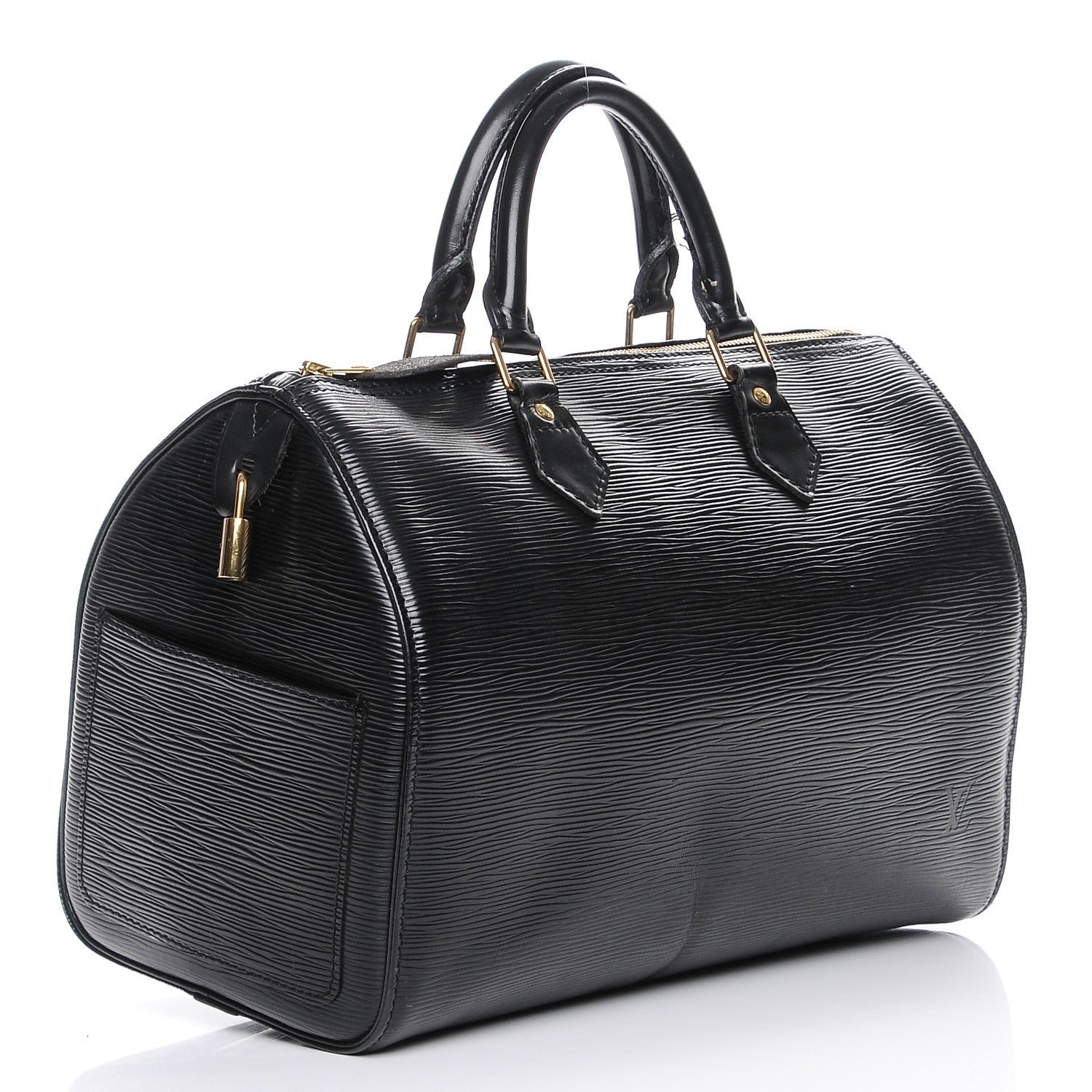 Louis Vuitton Epi Speedy 30 Black 3 of 8