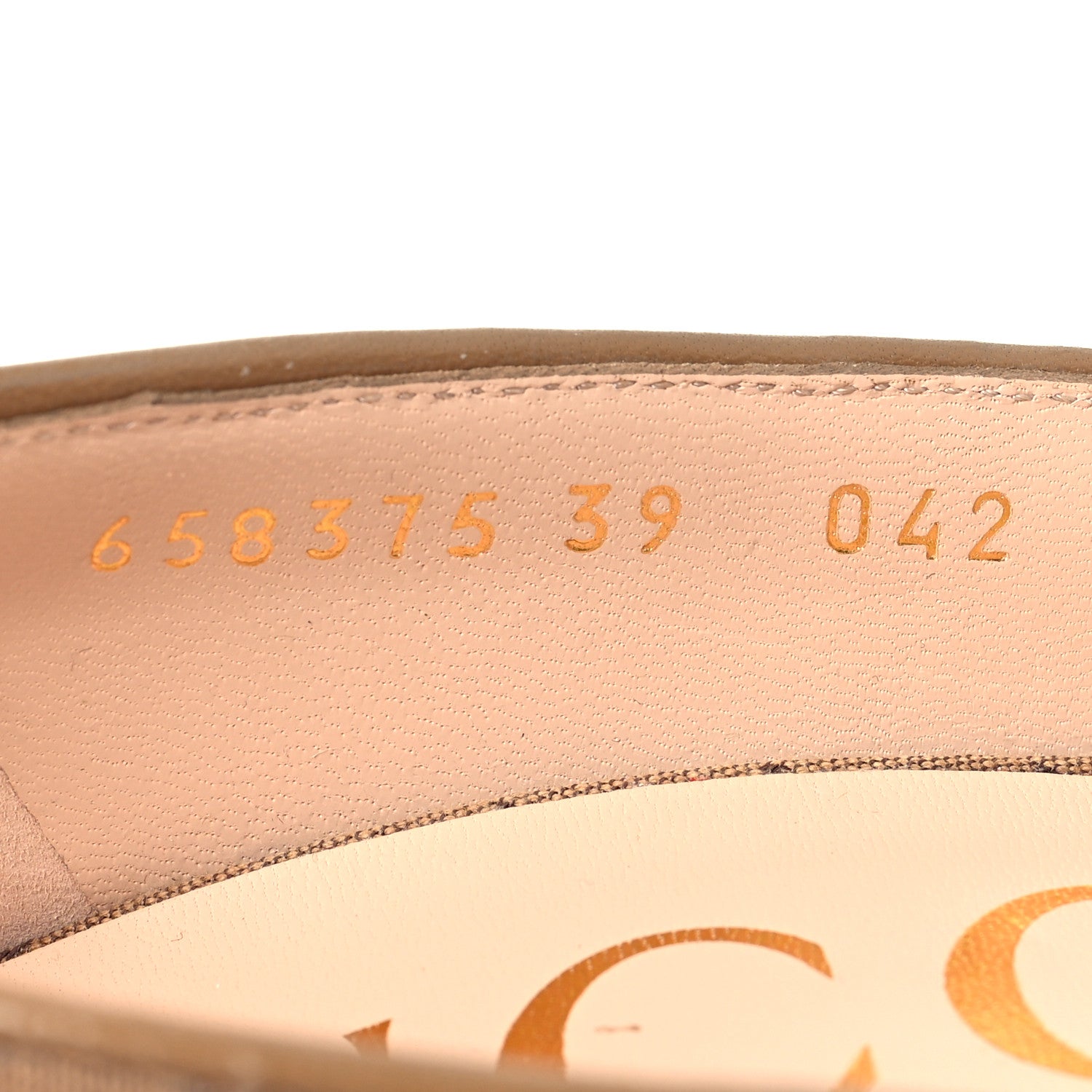 Gucci Monogram GG Mignon Nappa Chevron Matelasse Double G 95mm Pumps 39 Dusty Brown 6 of 9