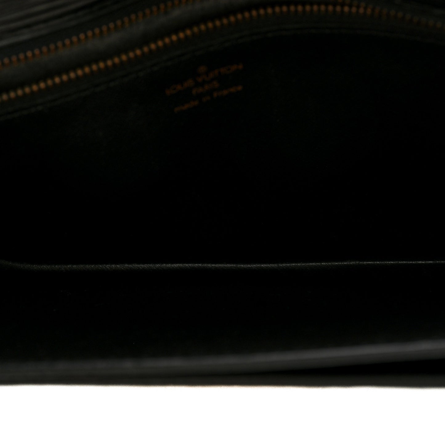 Epi Pochette Sellier Dragonne Clutch Black