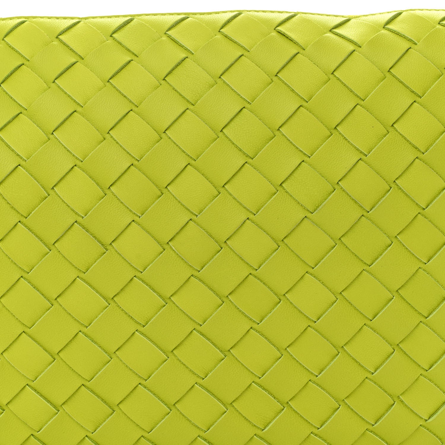 Bottega Veneta Nappa Intrecciato Small Turn Pouch Acid Kiwi 8 of 10