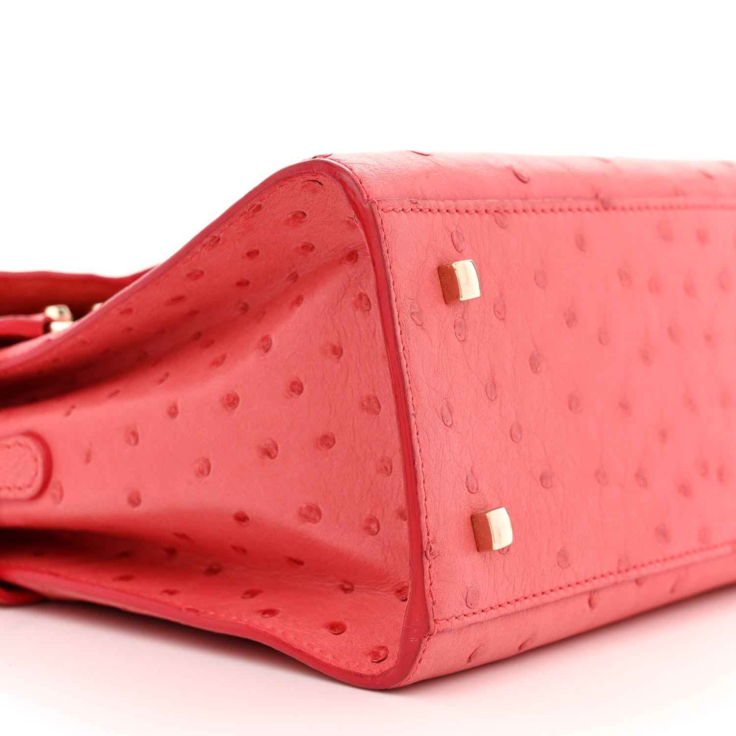 Delvaux Ostrich MM Tempete Satchel Pink 8 of 20